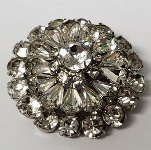 Vintage Rhinestone Brooch Pin